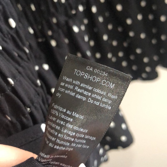 TOPSHOP Dress Black and White Polka Dot Dress - SZ 2 Worn ONCE - Picture 9 of 10